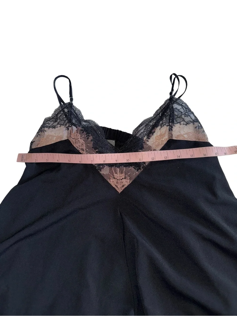 Savage X Fenty LACESTRUCK SLEEP ROMPER Black & Nude Large 12/14